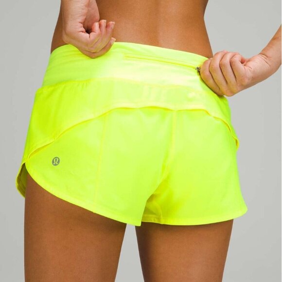 Lululemon Speed Up Low-Rise Short 2.5" Highlight Yellow - Picture 7 of 7